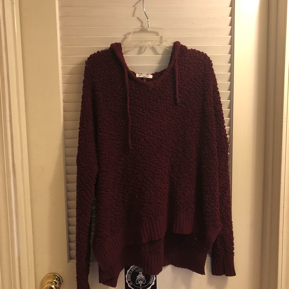 miracle popcorn sweater red